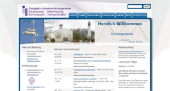 Desktop Screenshot of evangelisch-ebersberg.de